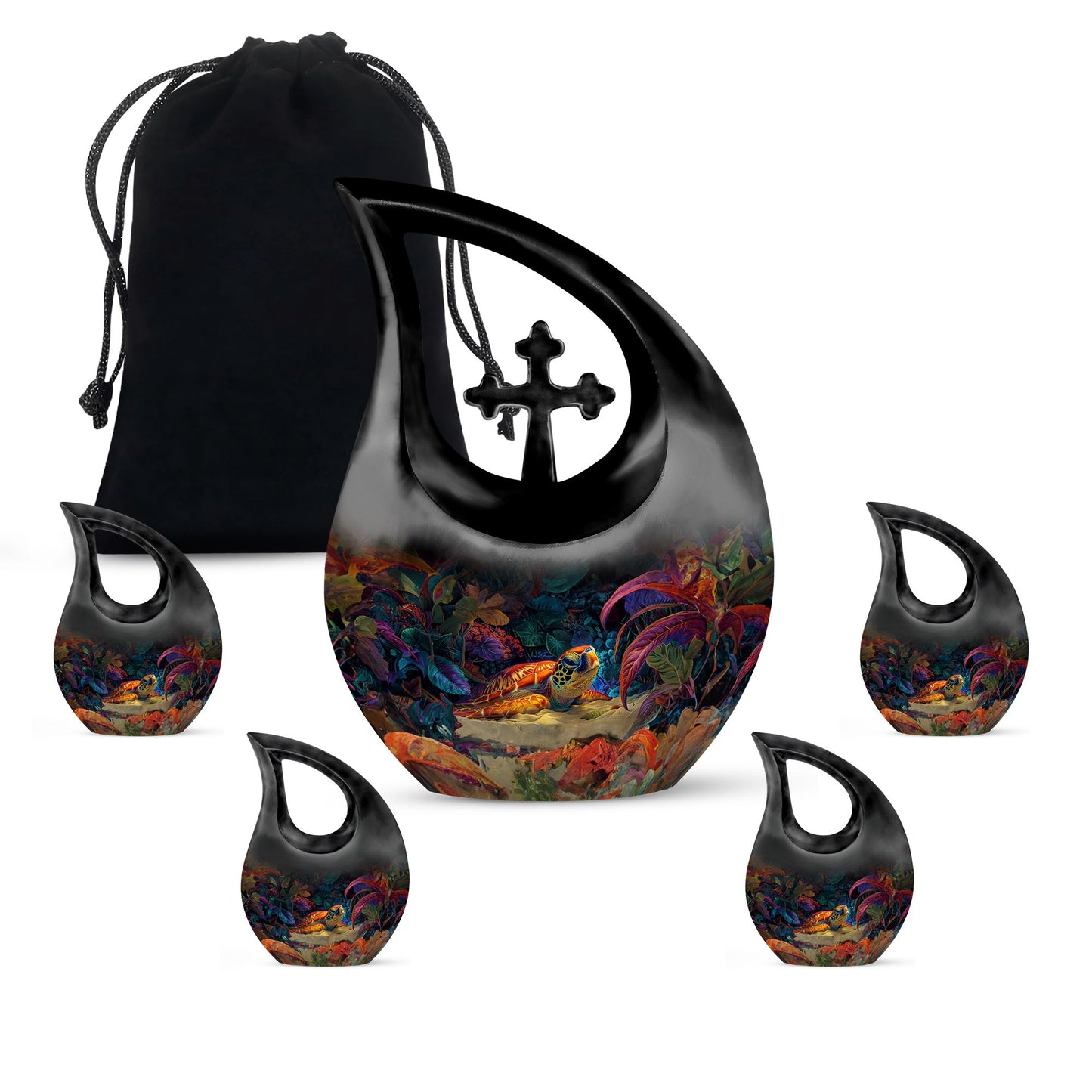 Turtle-themed Funeral Urn
