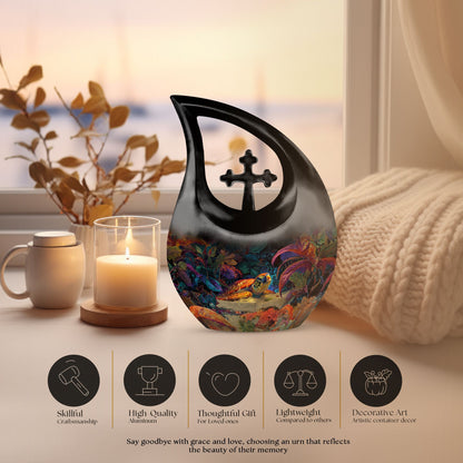 Turtle-themed Funeral Urn