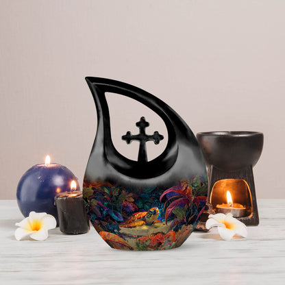 Turtle-themed Funeral Urn