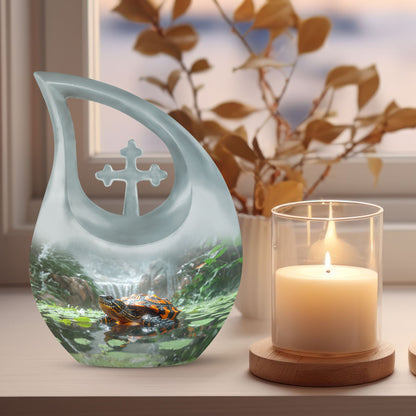 Turtle themed 10-inch Memorial Urn