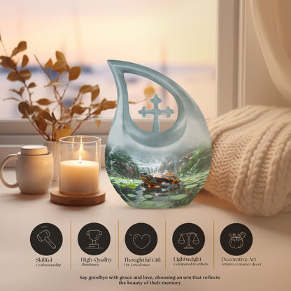 Turtle themed 10-inch Memorial Urn