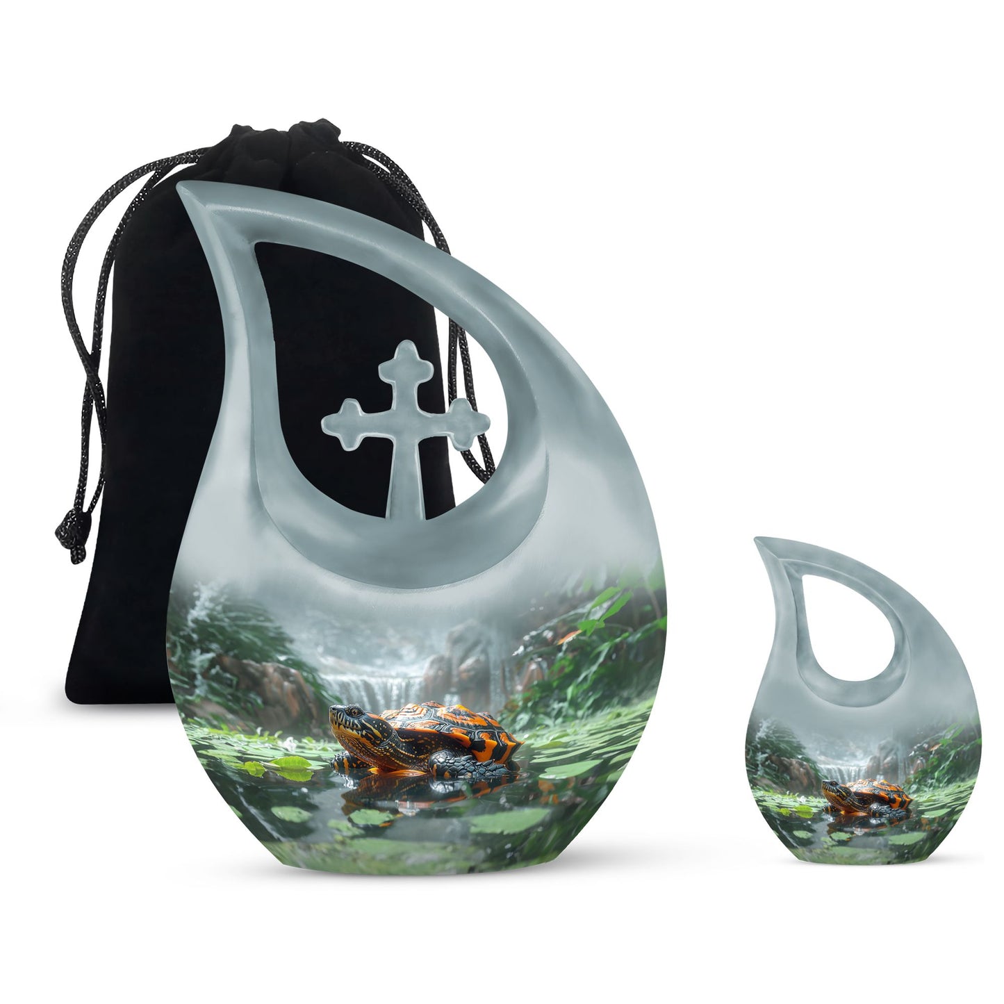 Turtle themed 10-inch Memorial Urn