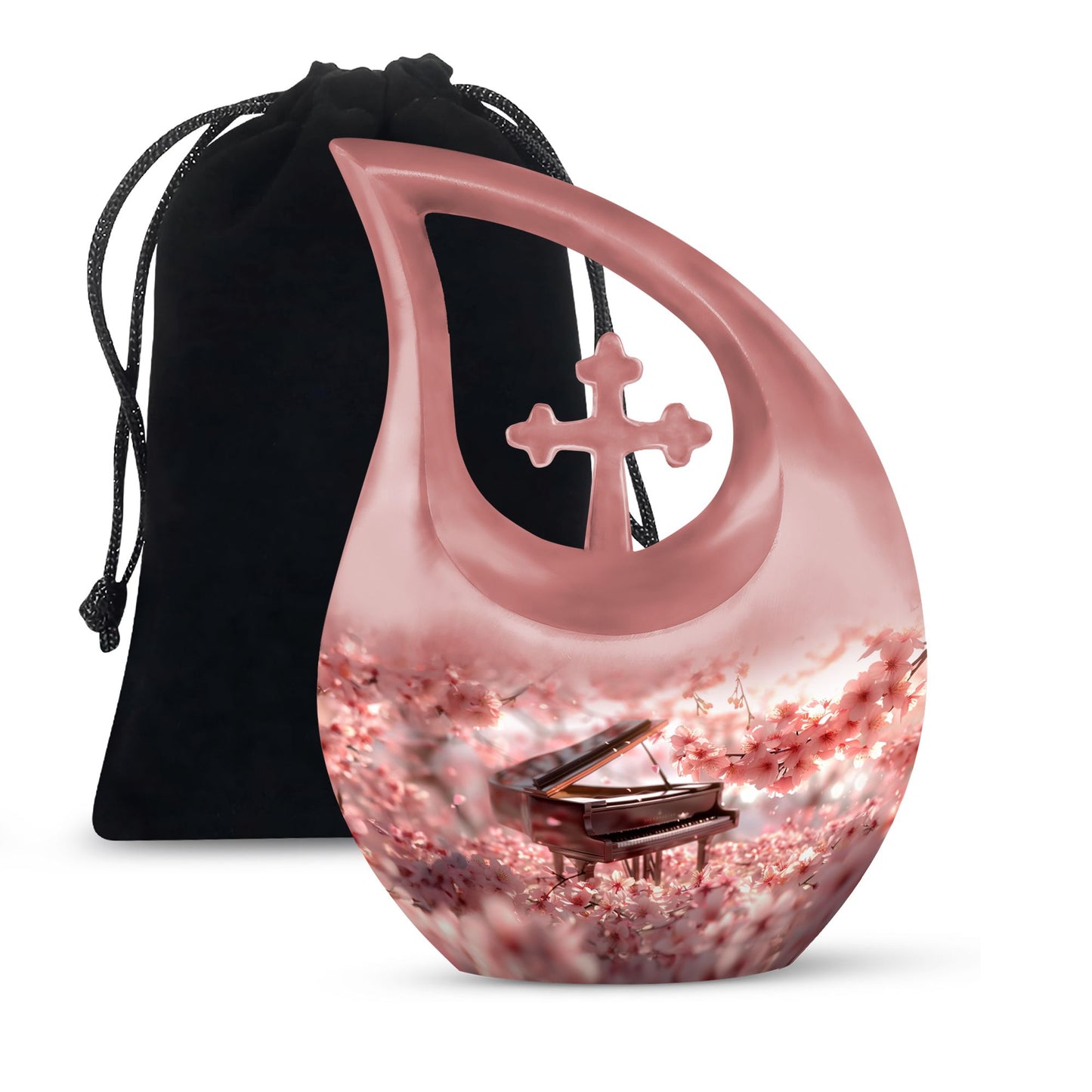Piano Theme Large Urn 10 Inch