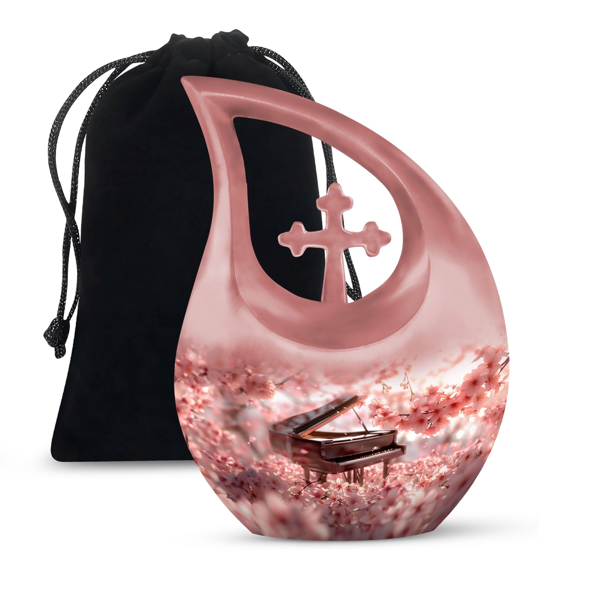 Piano Theme Large Urn 10 Inch