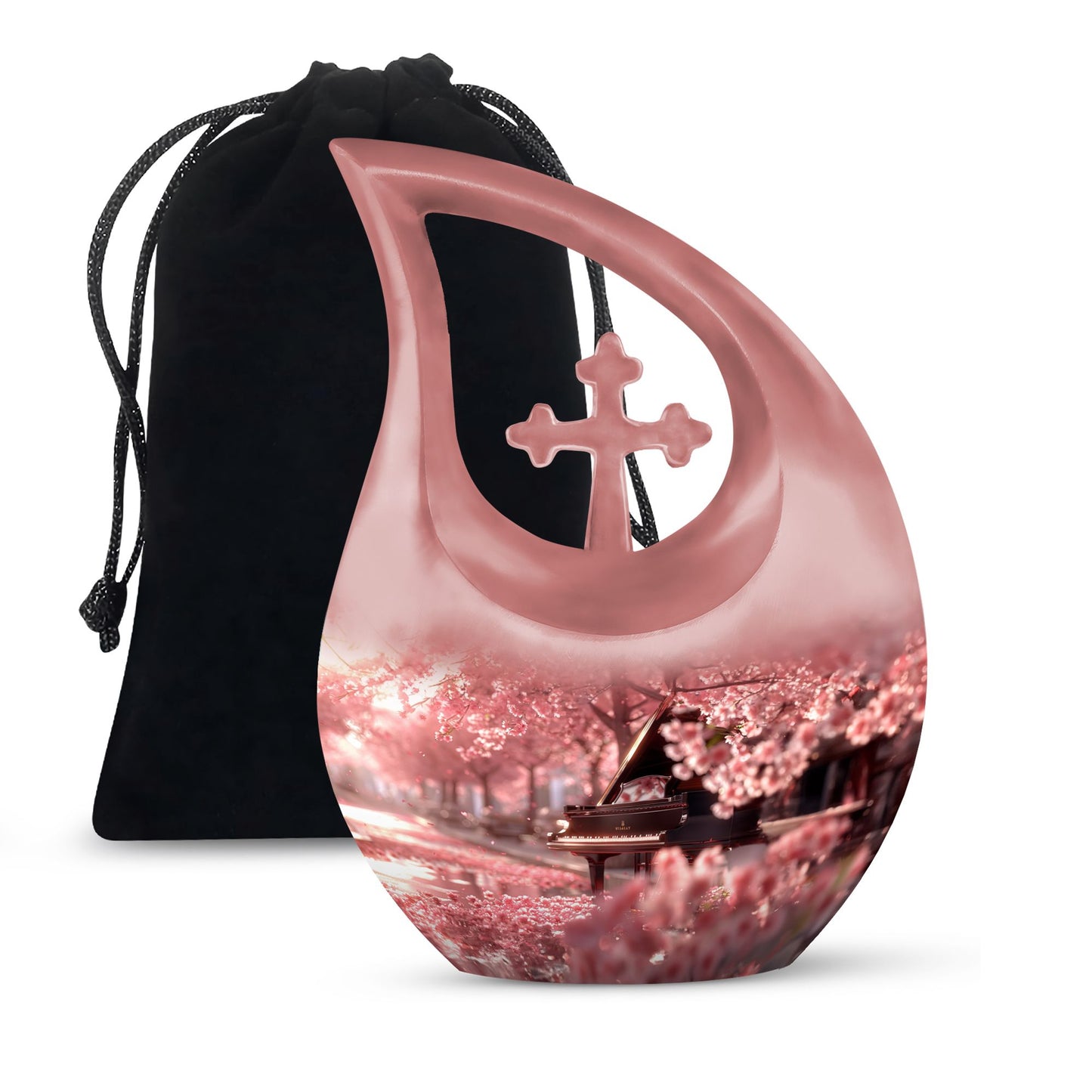 Piano Theme Large Urn 10 Inch