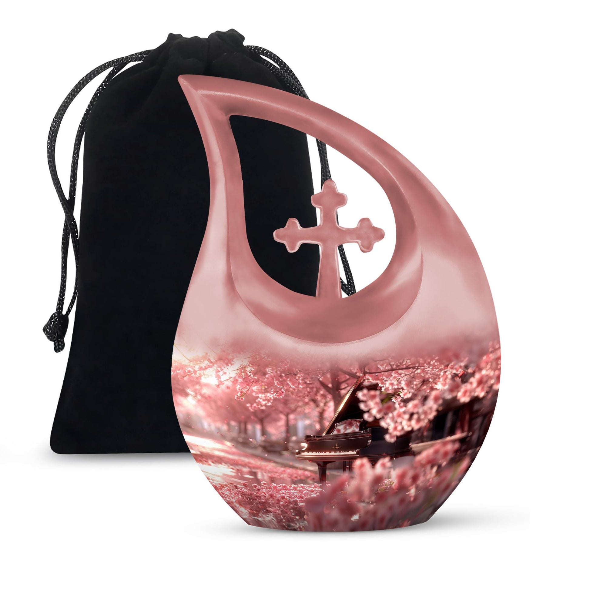 Piano Theme Large Urn 10 Inch