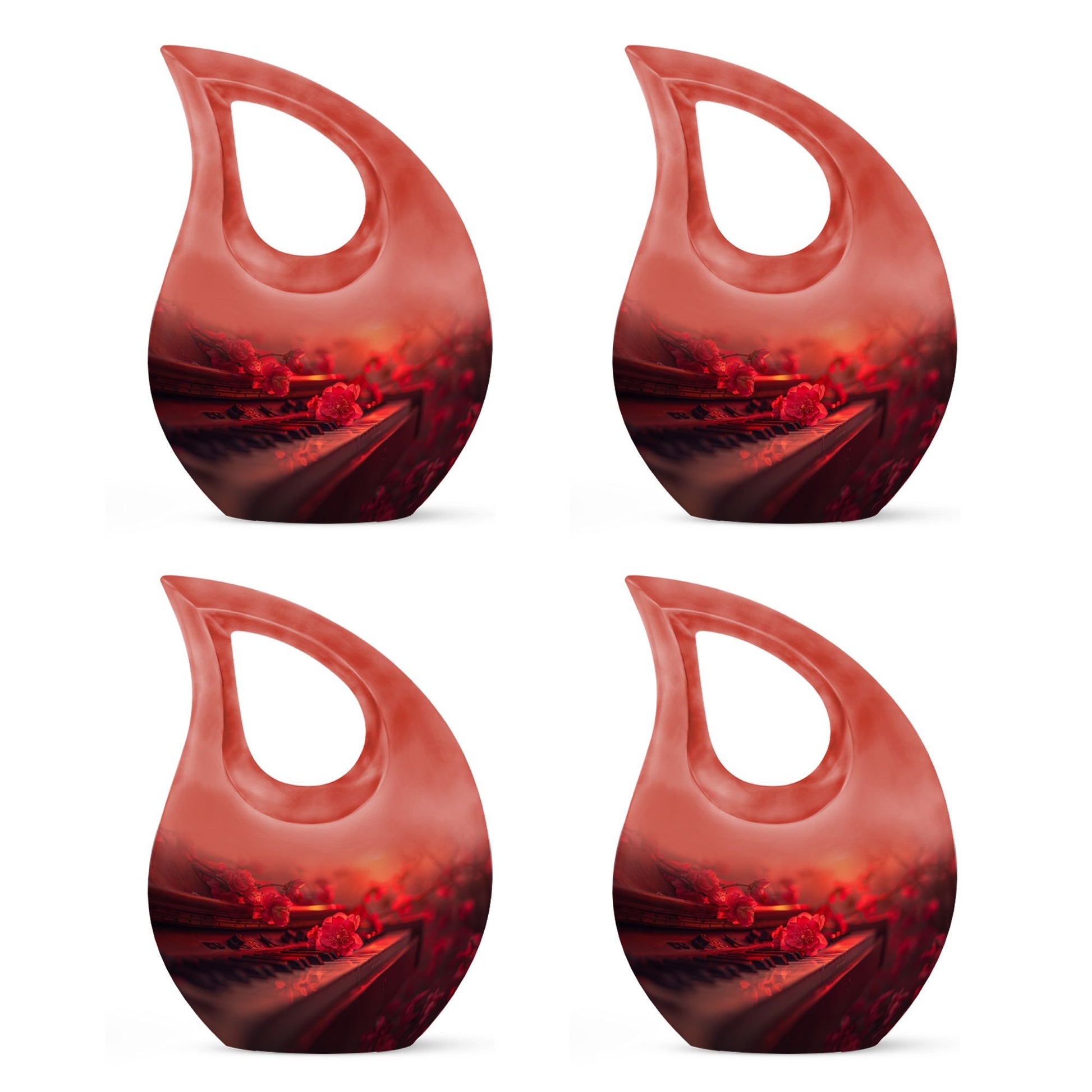 Piano Theme 3 Inch Keepsake Pack of 4