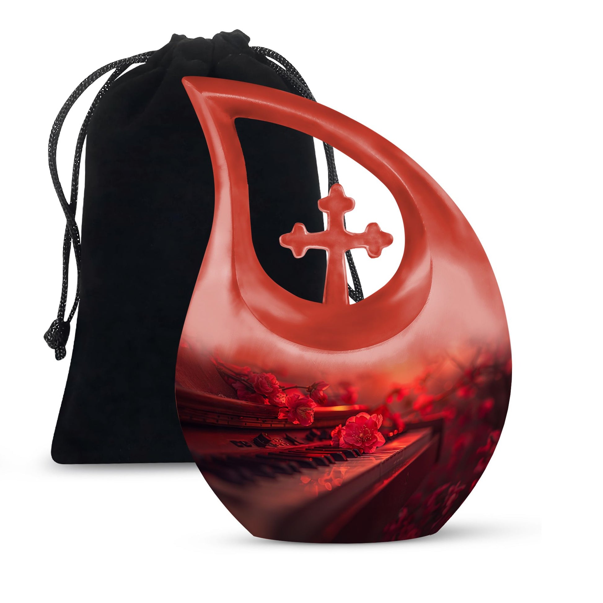 Piano Theme Large Urn 10 Inch