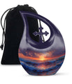 Sunrise Theme Large Urn 10 Inch