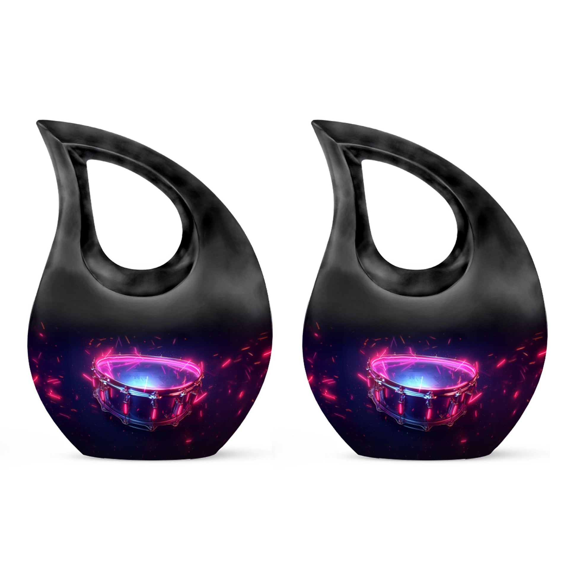 Drums And Music Theme 3 Inch Keepsake Pack of 2