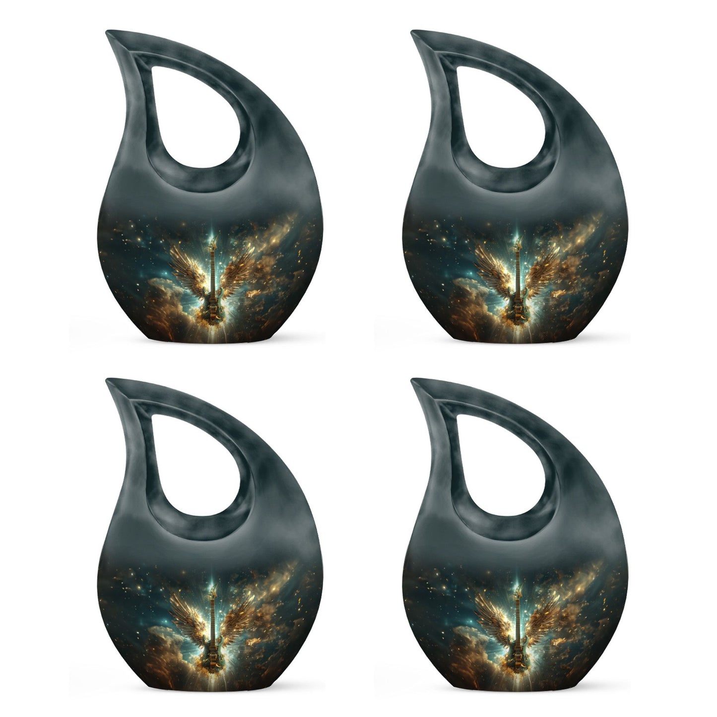 Guitar Theme 3 Inch Keepsake Pack of 4