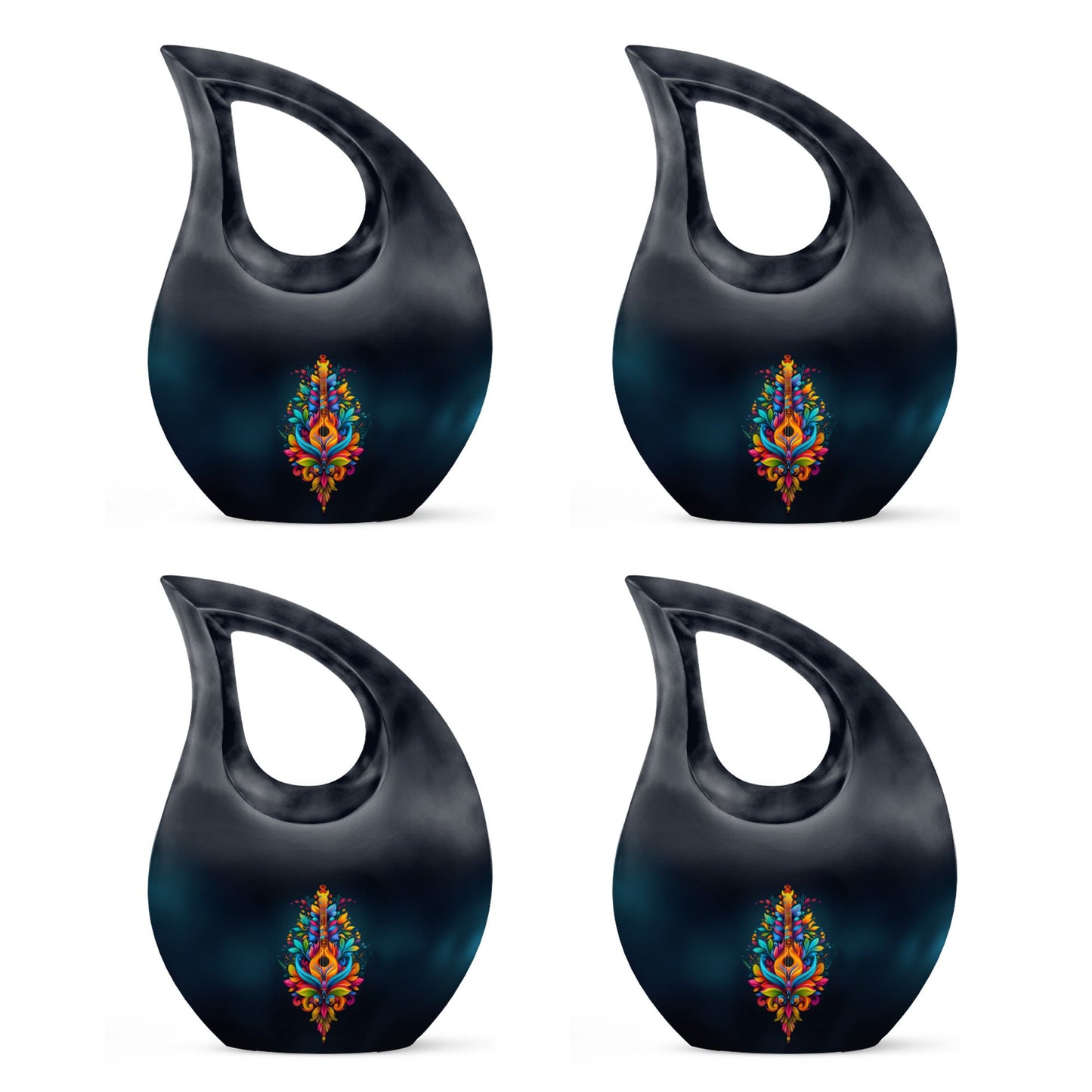 Guitar Theme 3 Inch Keepsake Pack of 4