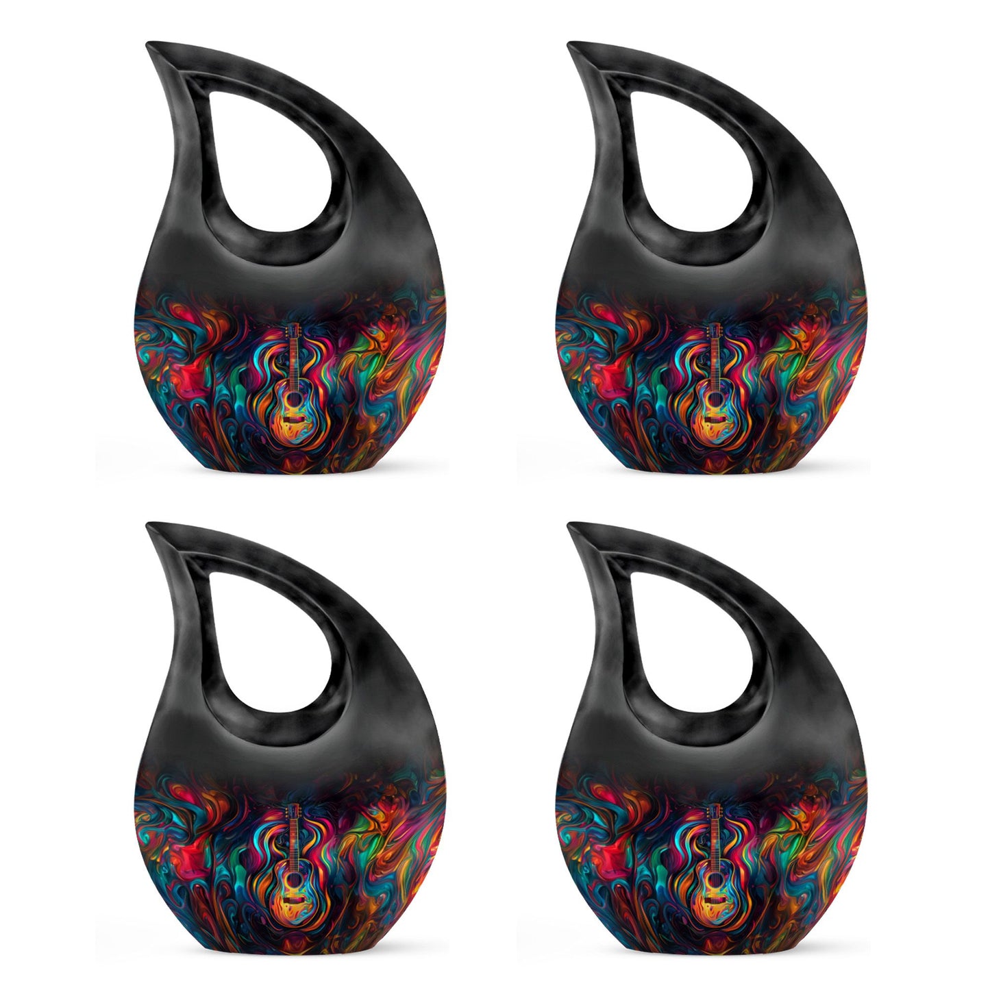 Guitar Theme 3 Inch Keepsake Pack of 4
