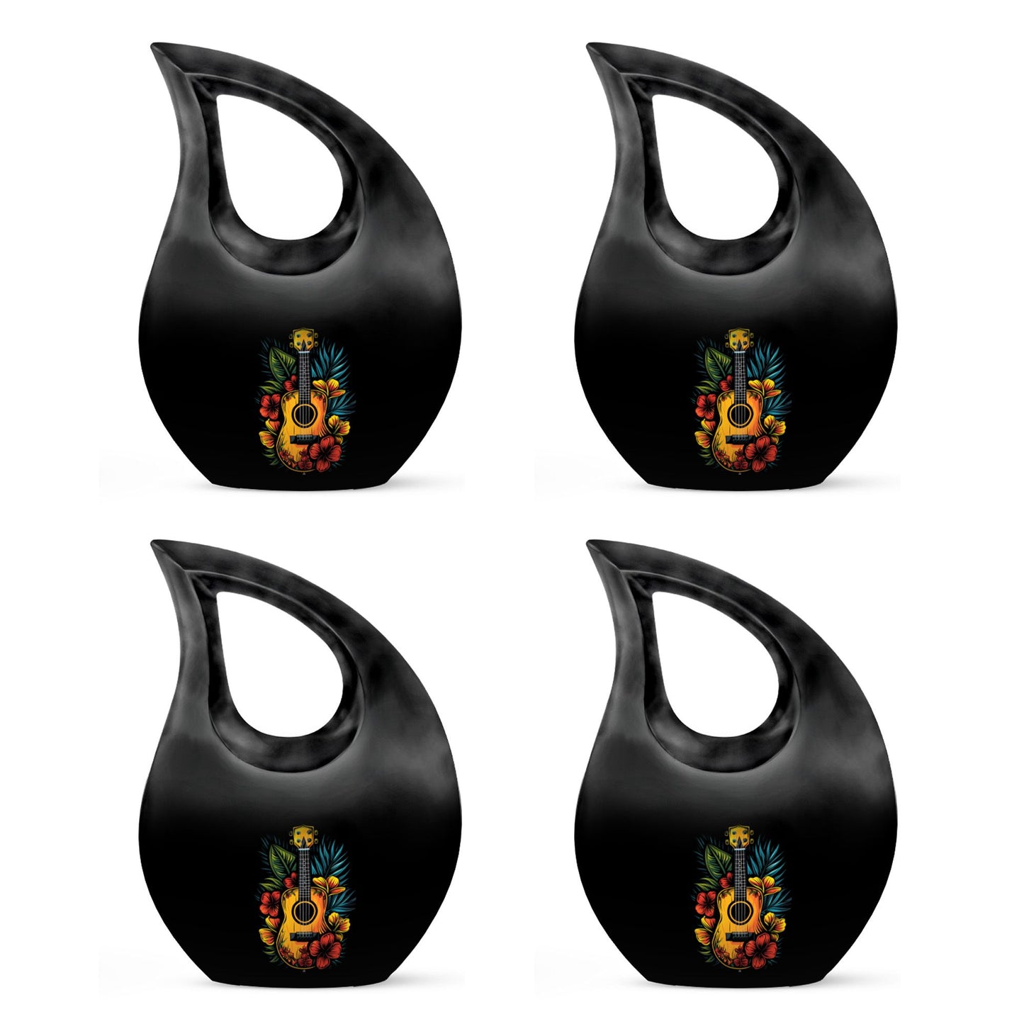 Guitar Theme 3 Inch Keepsake Pack of 4