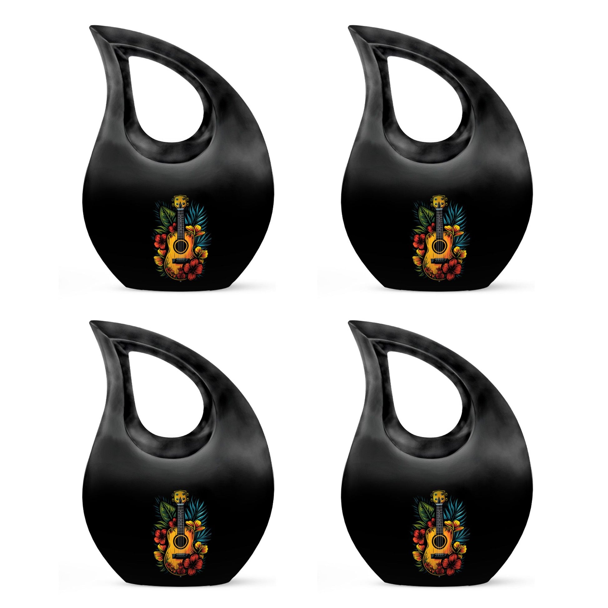 Guitar Theme 3 Inch Keepsake Pack of 4