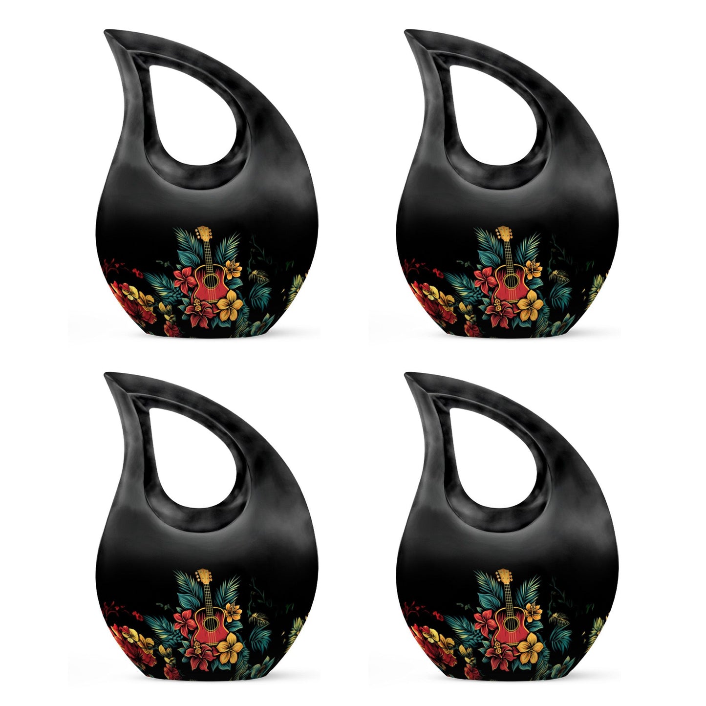Guitar Theme 3 Inch Keepsake Pack of 4