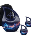 Galaxy Theme Large Urn With 2 Keepsake Urn