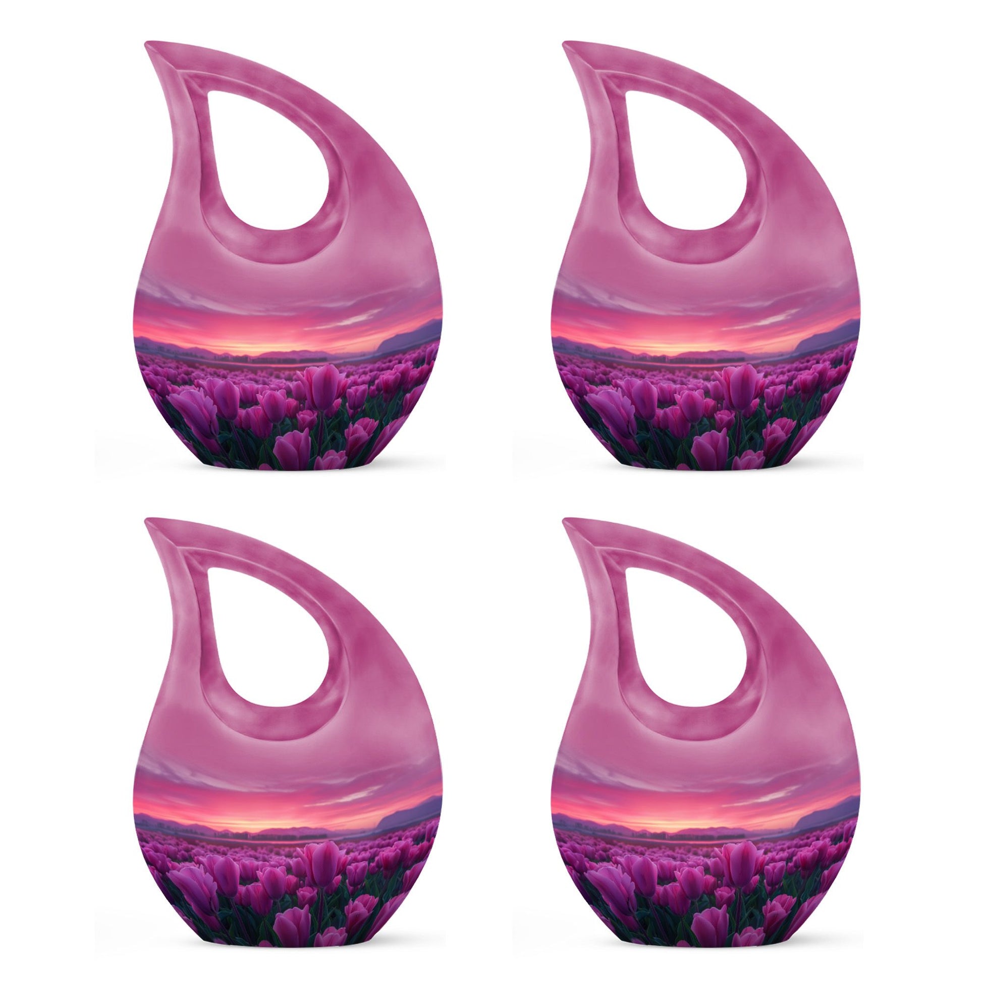 Tulips Theme 3 Inch Keepsake Pack of 4