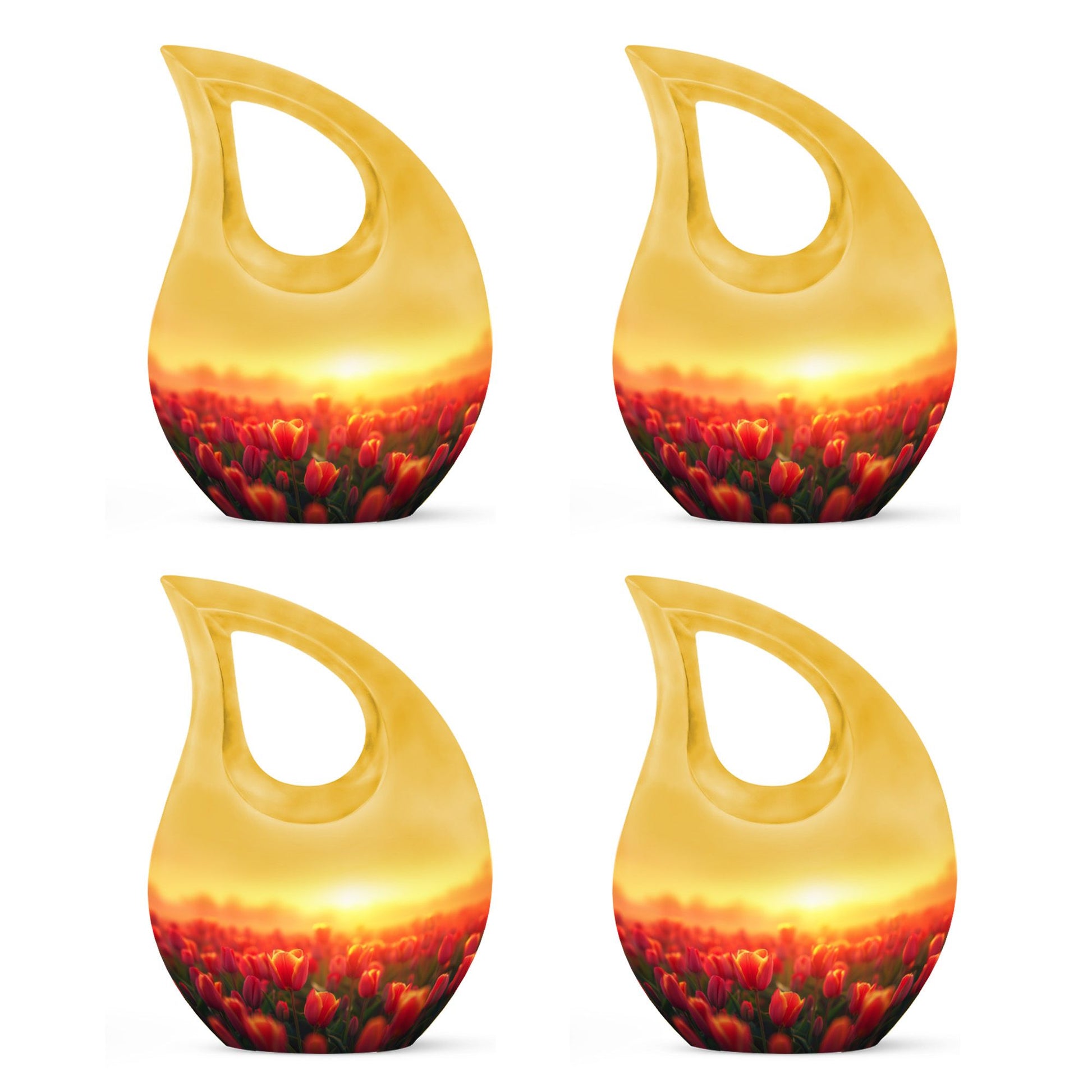 Tulips Theme 3 Inch Keepsake Pack of 4