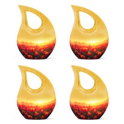 Tulips Theme 3 Inch Keepsake Pack of 4