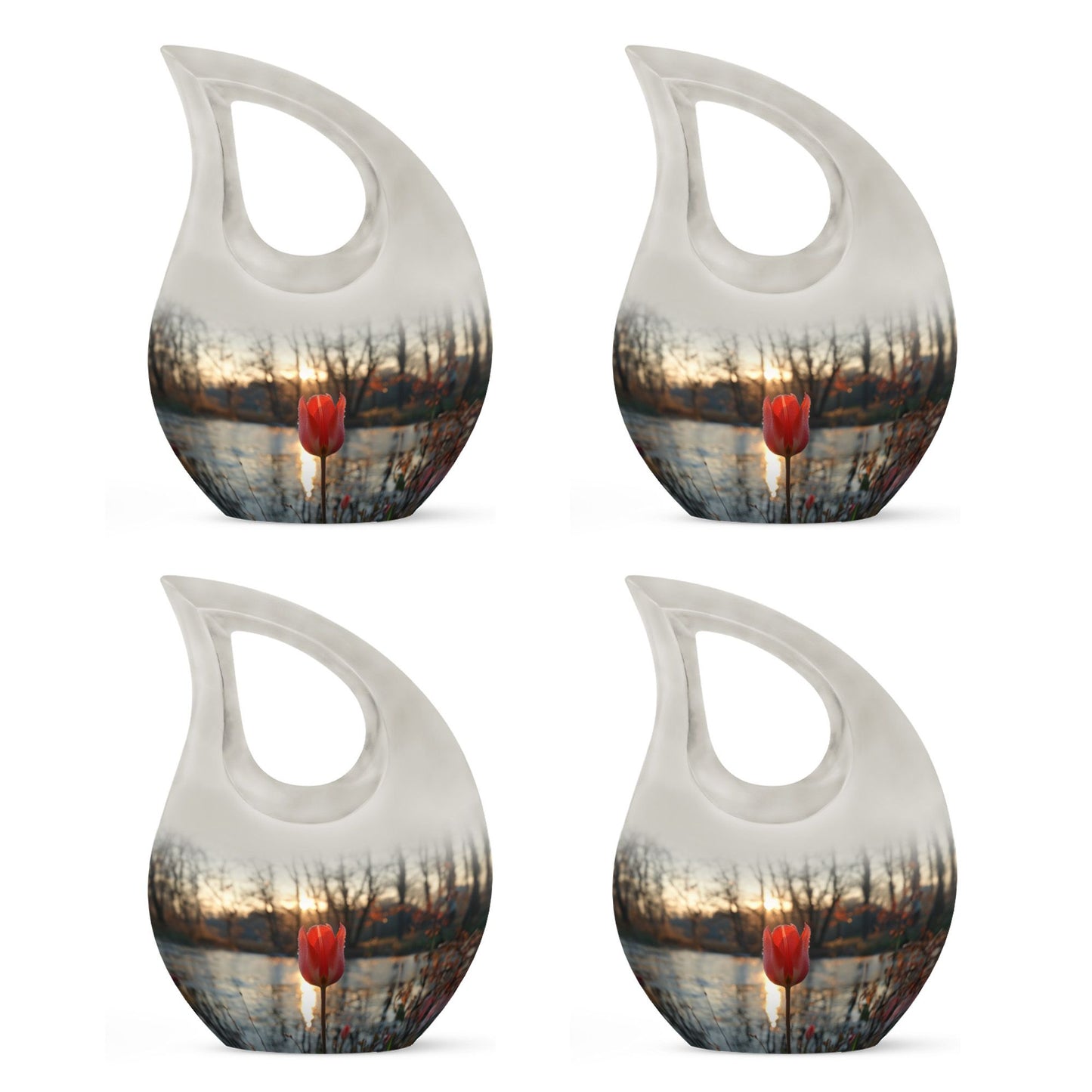 Tulips Theme 3 Inch Keepsake Pack of 4