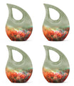 Tulips Theme 3 Inch Keepsake Pack of 4