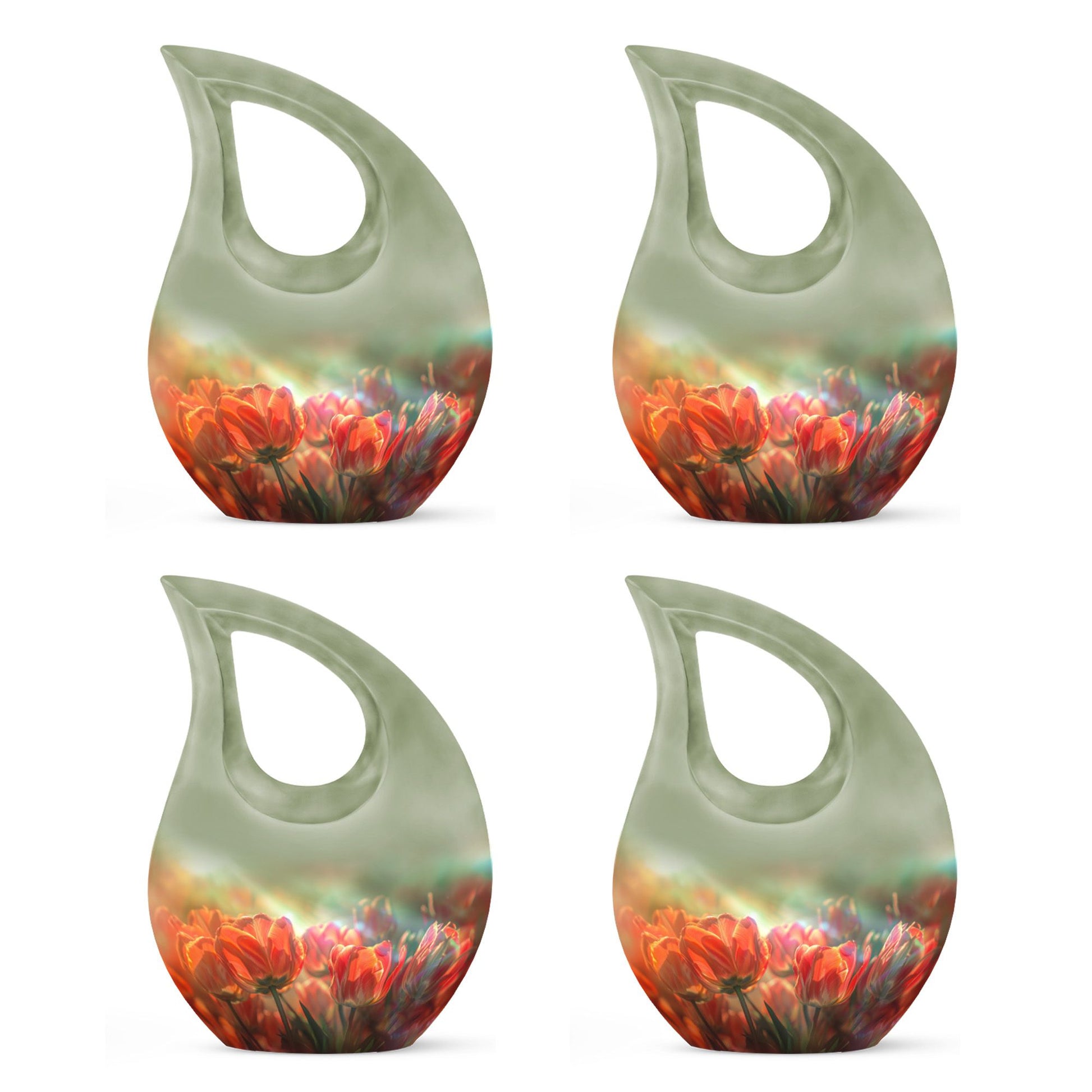 Tulips Theme 3 Inch Keepsake Pack of 4