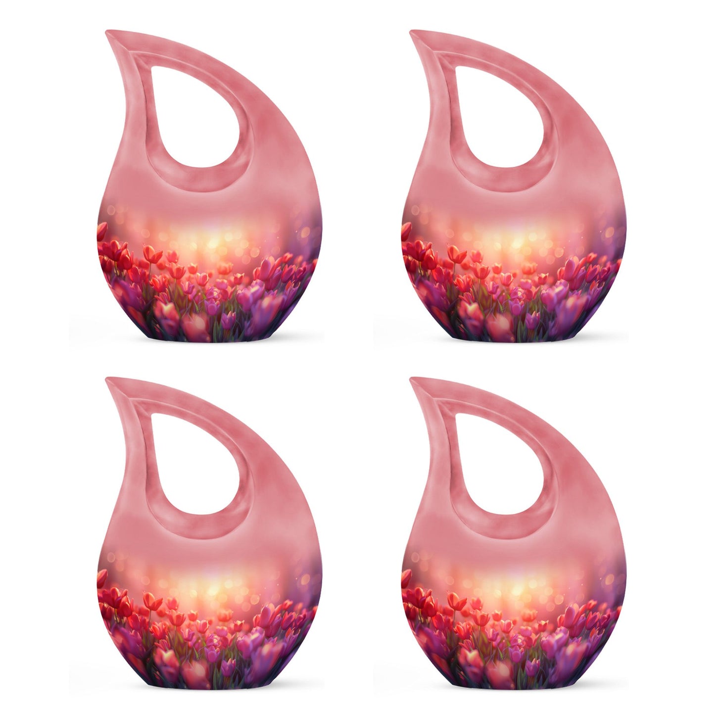 Tulips Theme 3 Inch Keepsake Pack of 4