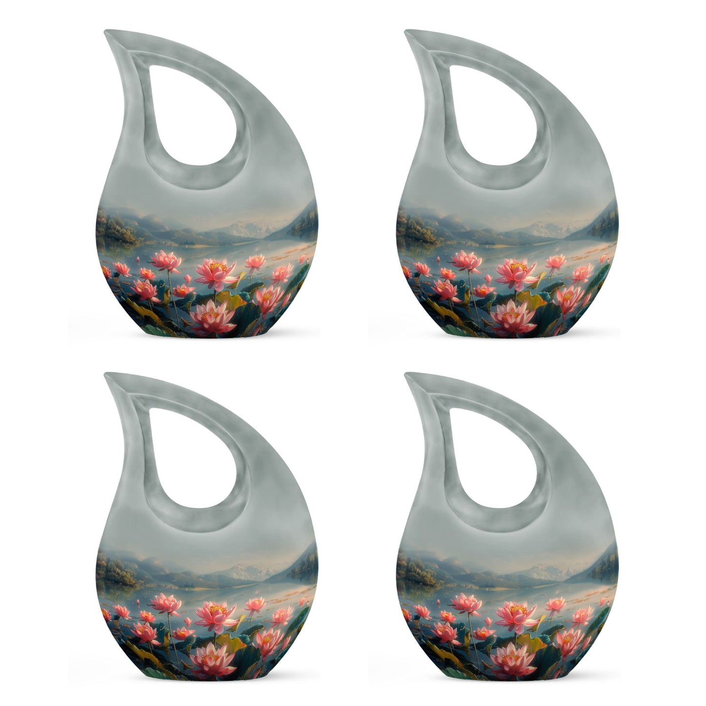 Lotus Theme 3 Inch Keepsake Pack of 4