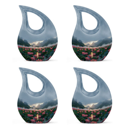 Lotus Theme 3 Inch Keepsake Pack of 4