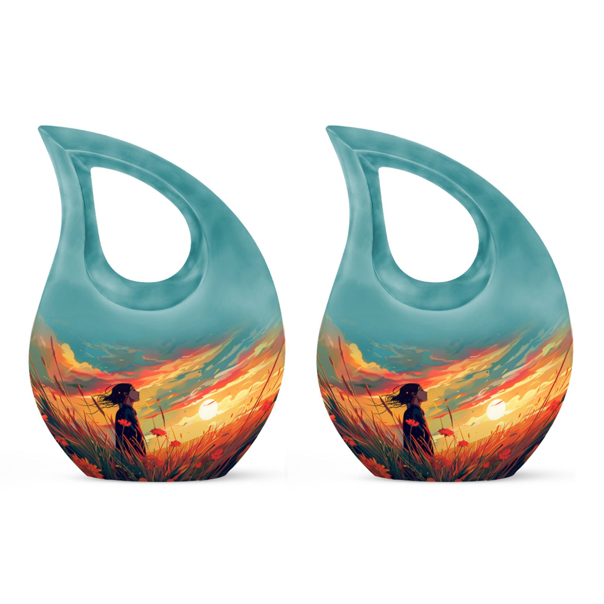 Flower Theme 3 Inch Keepsake Pack of 2