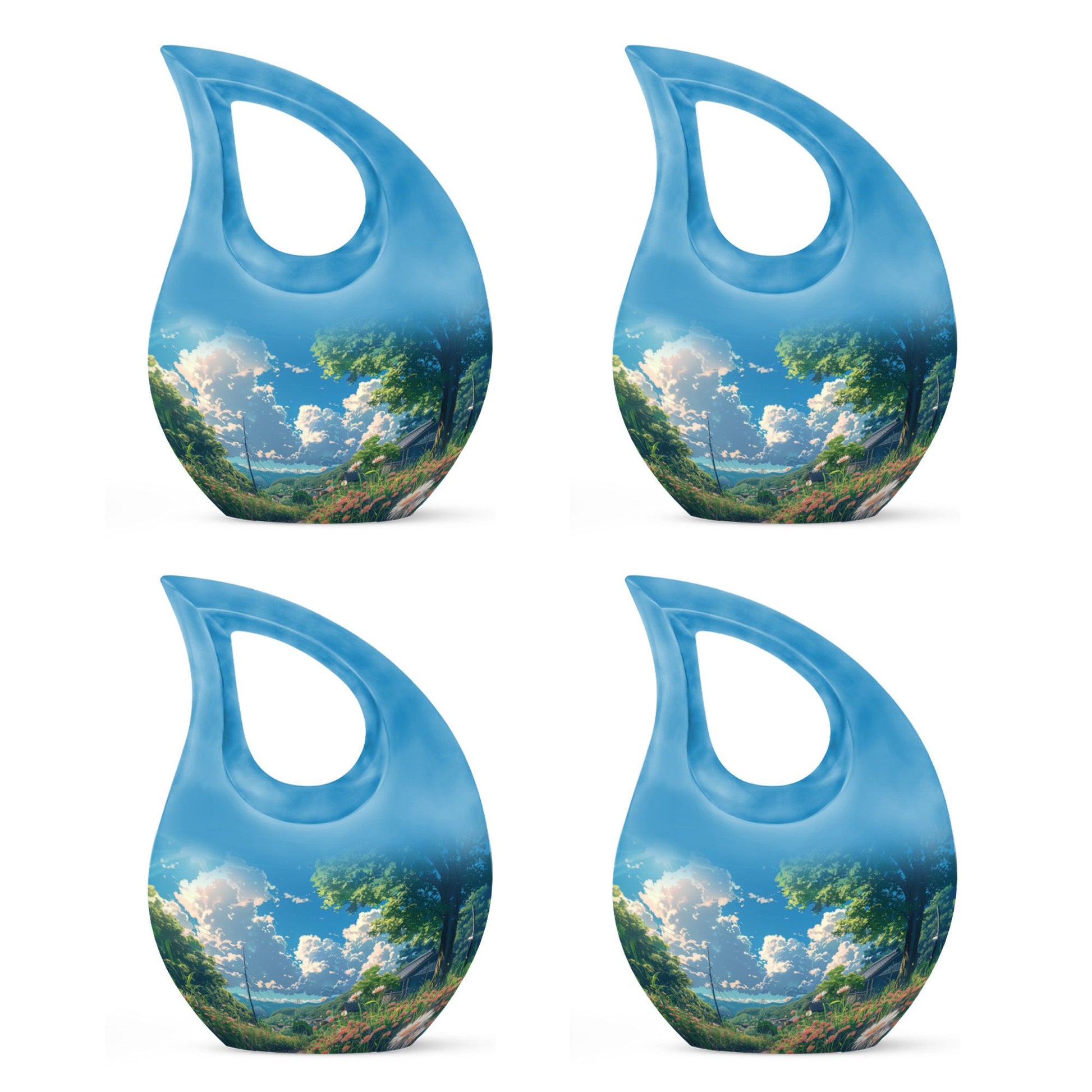 Flower Theme 3 Inch Keepsake Pack of 4