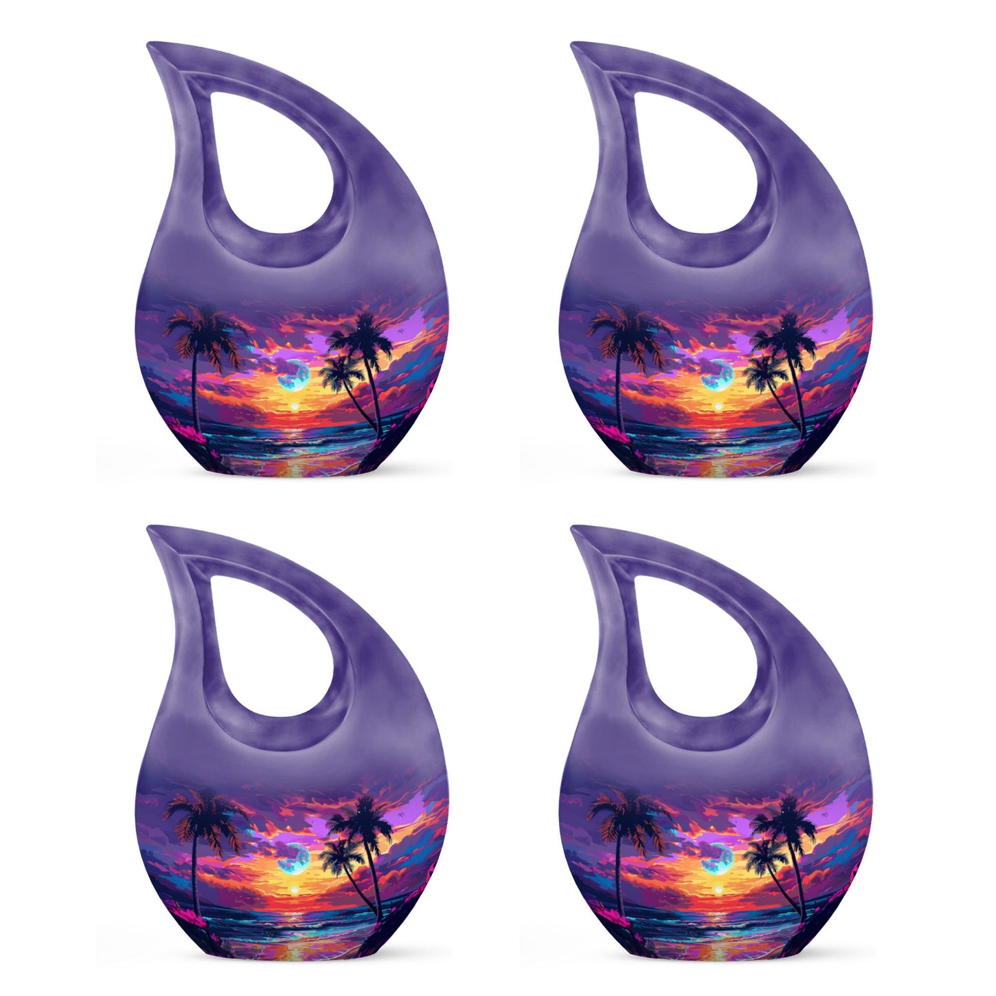Sunset Theme 3 Inch Keepsake Pack of 4