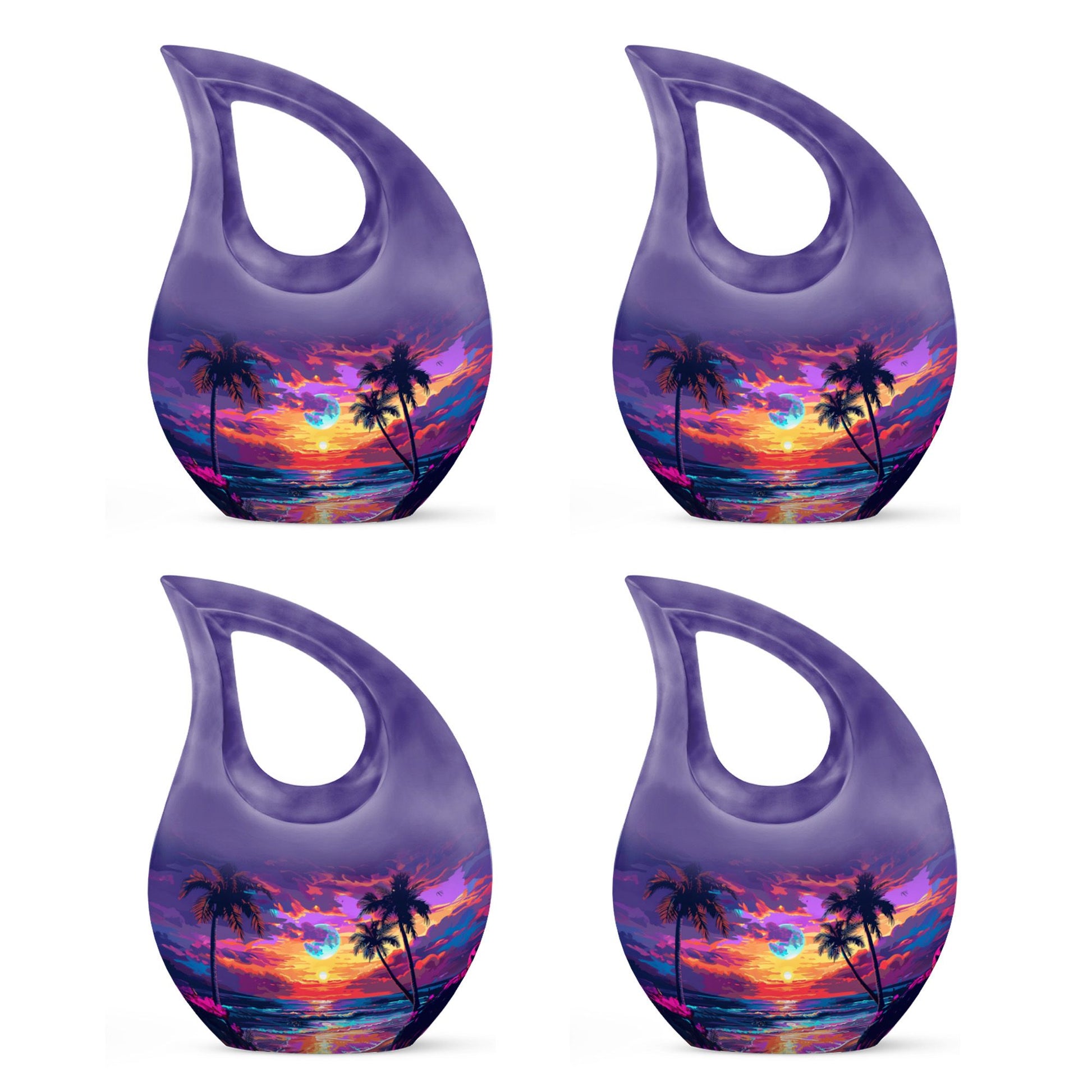 Sunset Theme 3 Inch Keepsake Pack of 4