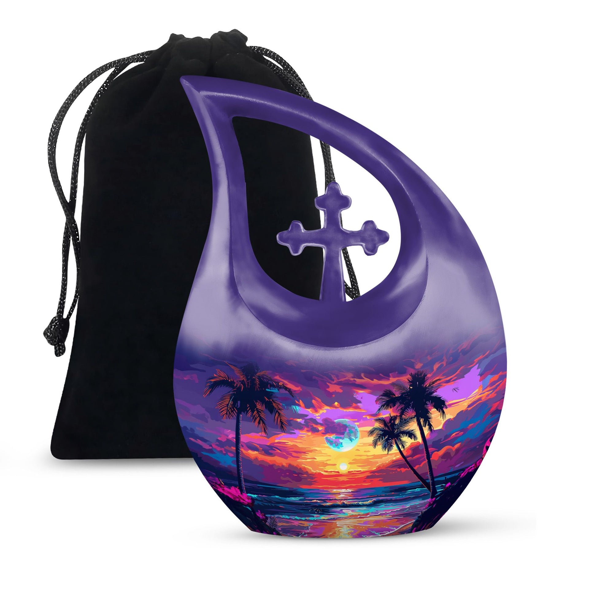 Sunset Theme Large Urn 10 Inch