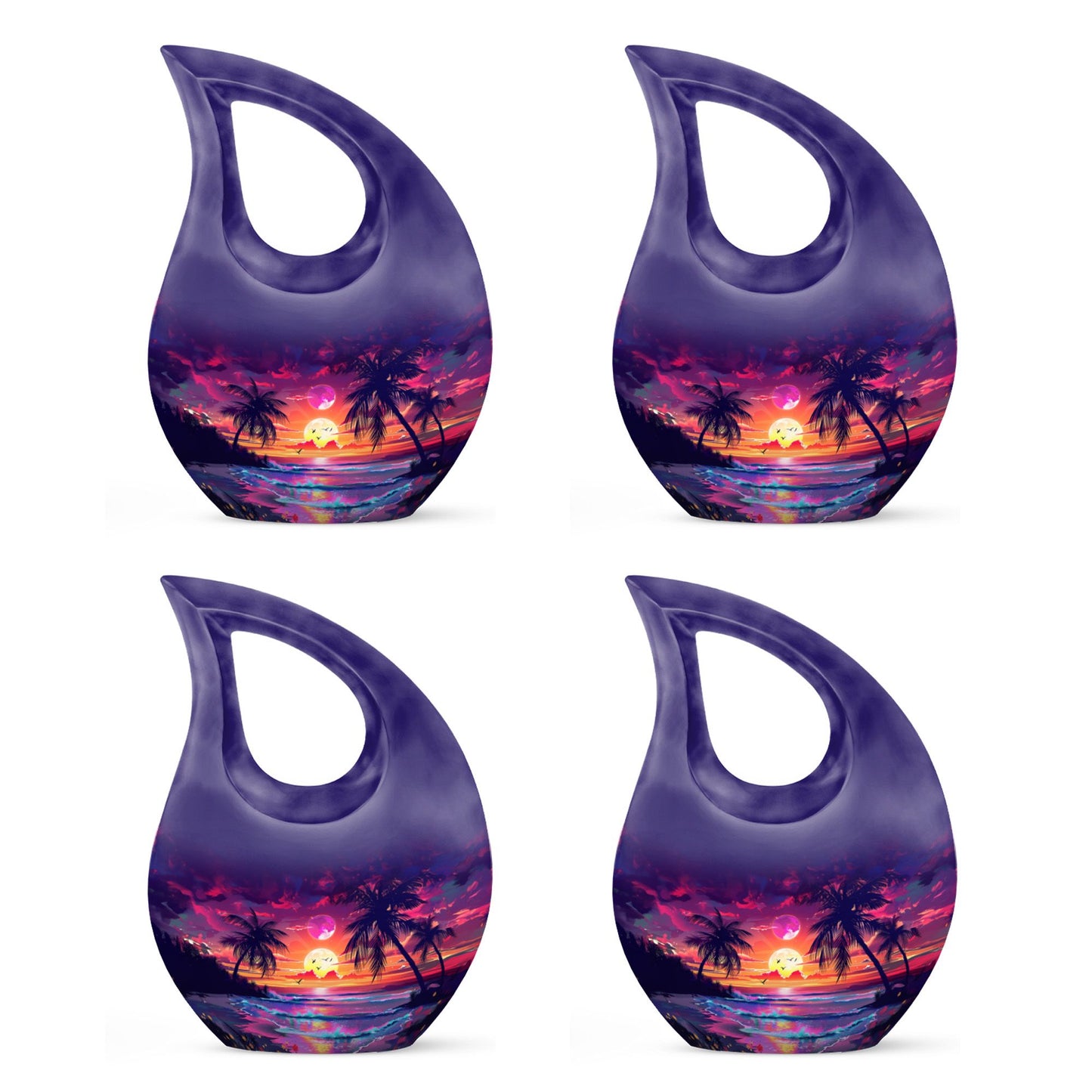 Sunset Theme 3 Inch Keepsake Pack of 4
