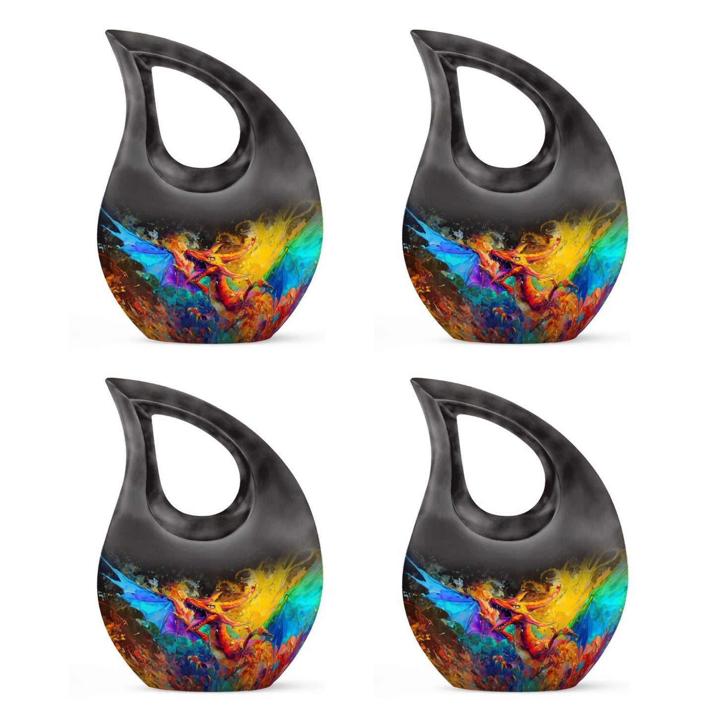 Dragon Theme 3 Inch Keepsake Pack of 4