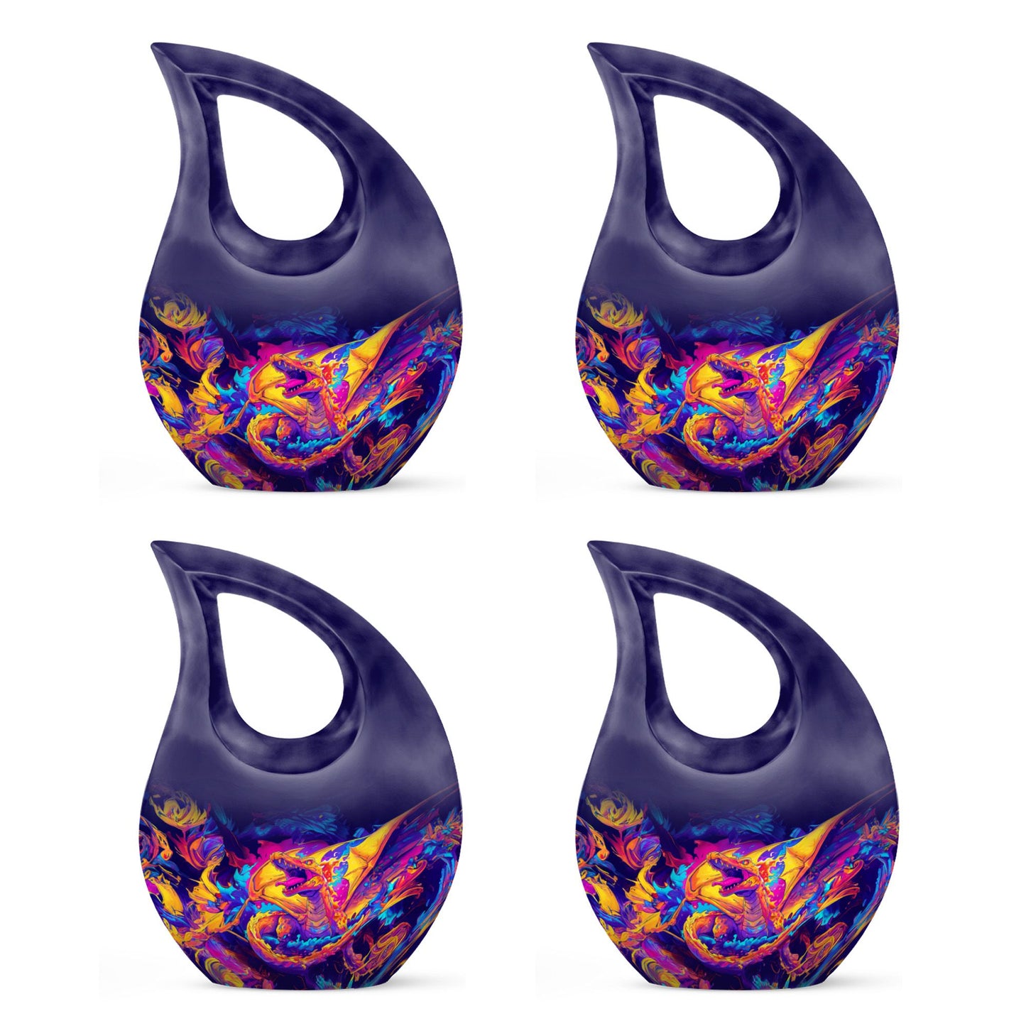 Dragon Theme 3 Inch Keepsake Pack of 4