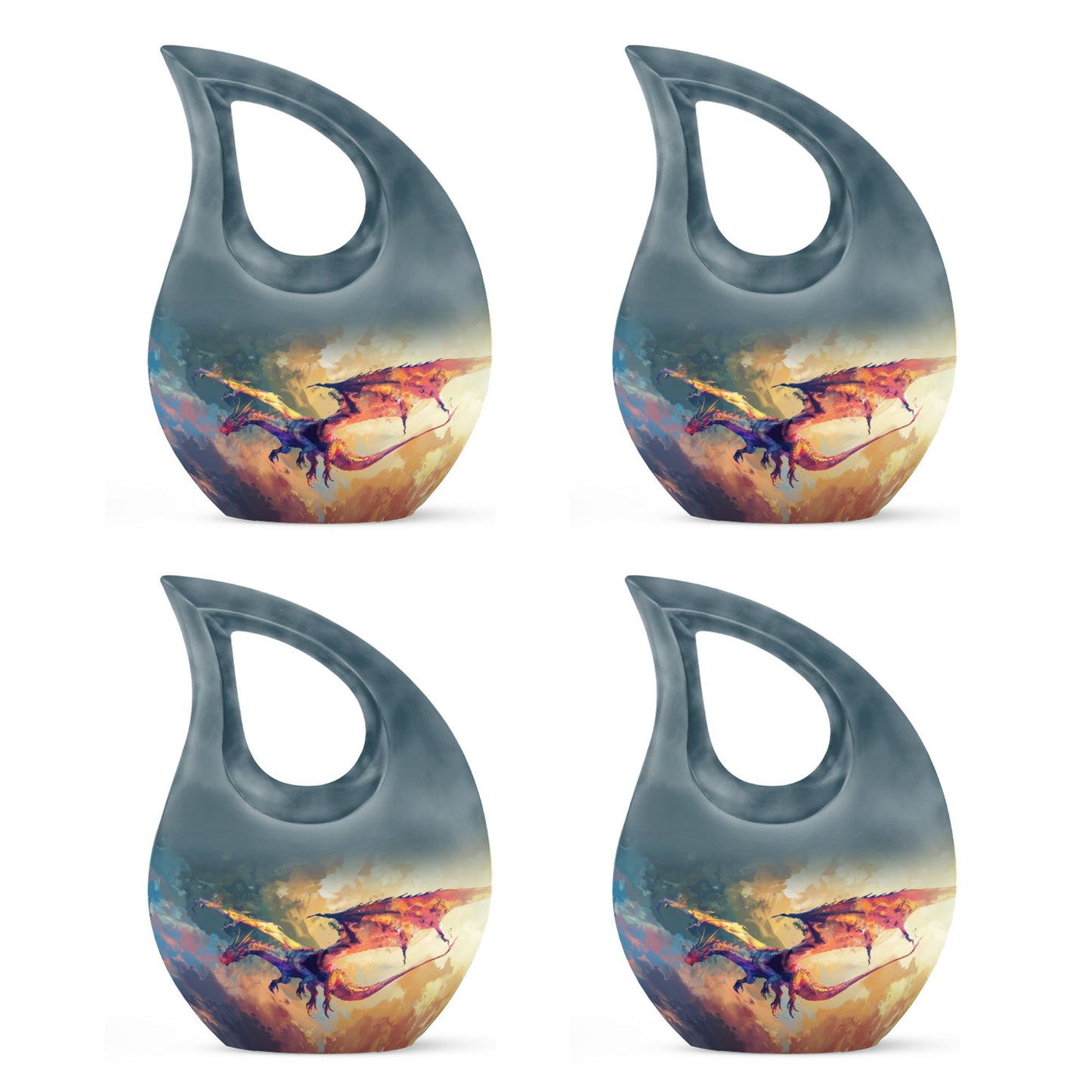 Dragon Theme 3 Inch Keepsake Pack of 4