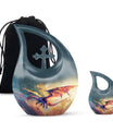 Dragon Theme Large Urn With 1 Keepsake Urn