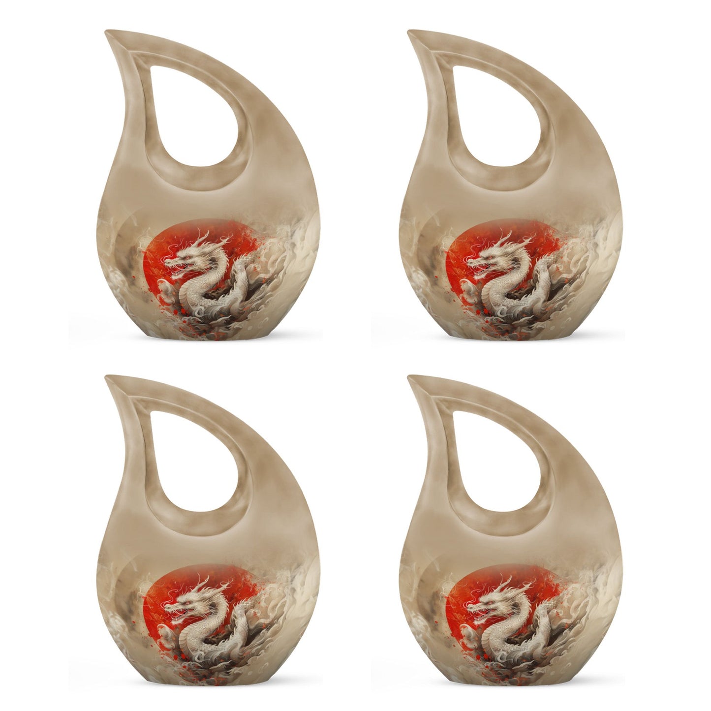 Dragon Theme 3 Inch Keepsake Pack of 4