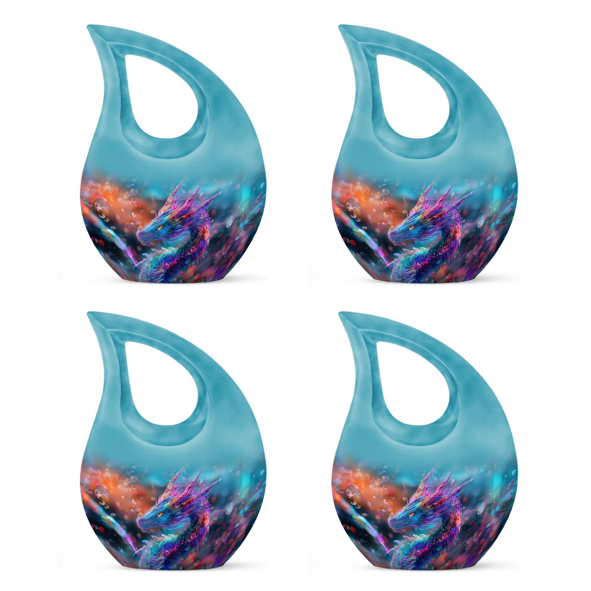 Dragon Theme 3 Inch Keepsake Pack of 4