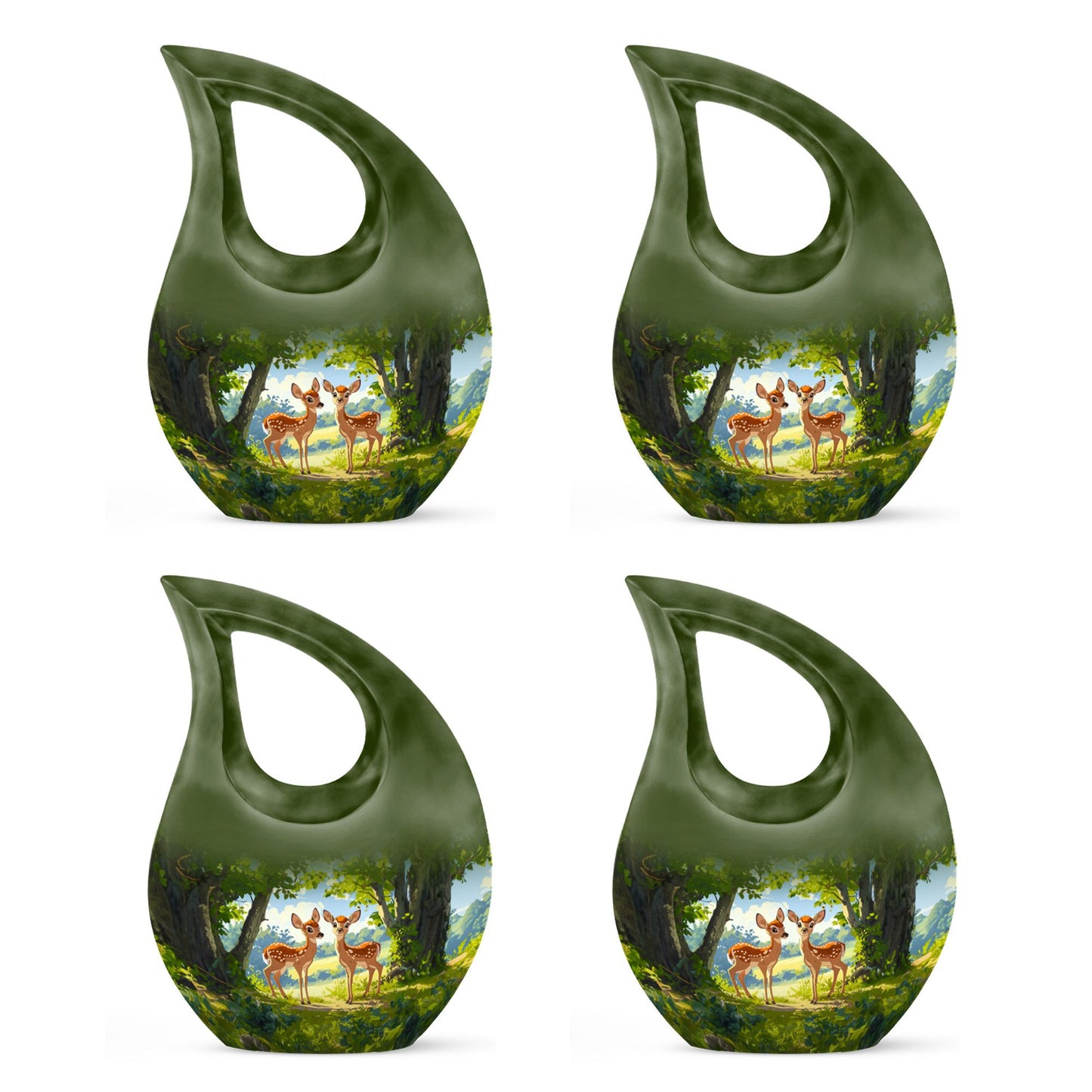Deer Theme 3 Inch Keepsake Pack of 4