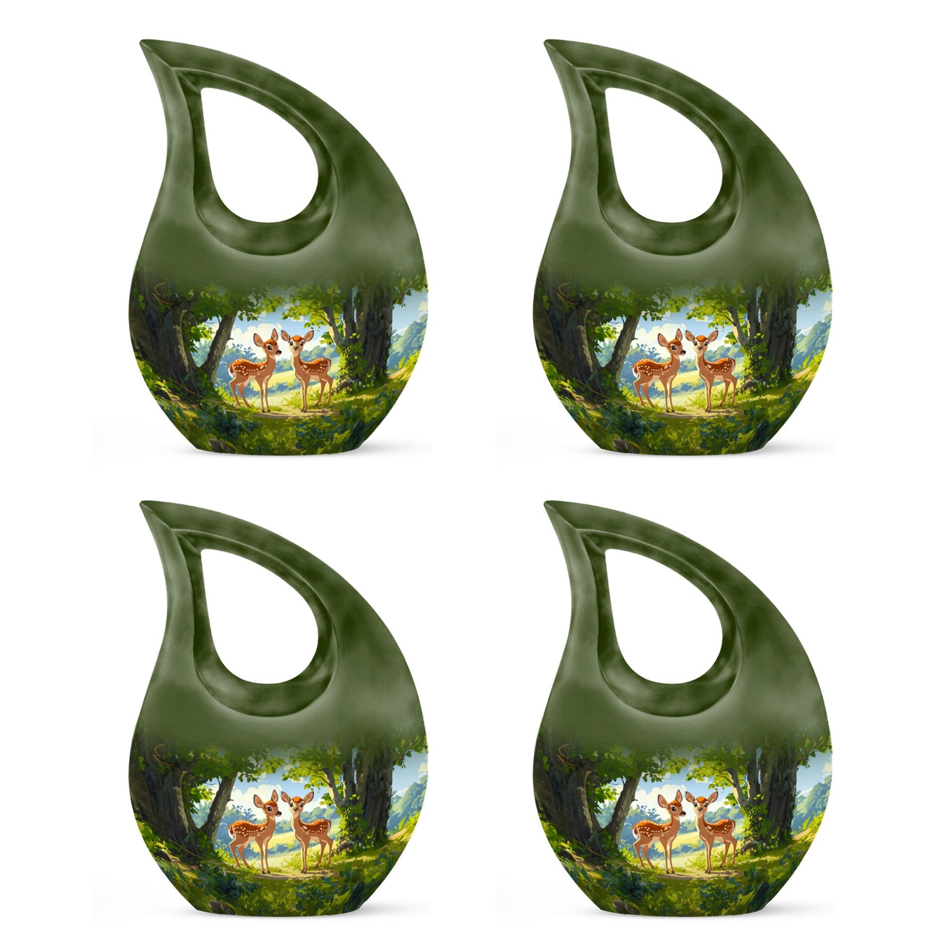 Deer Theme 3 Inch Keepsake Pack of 4