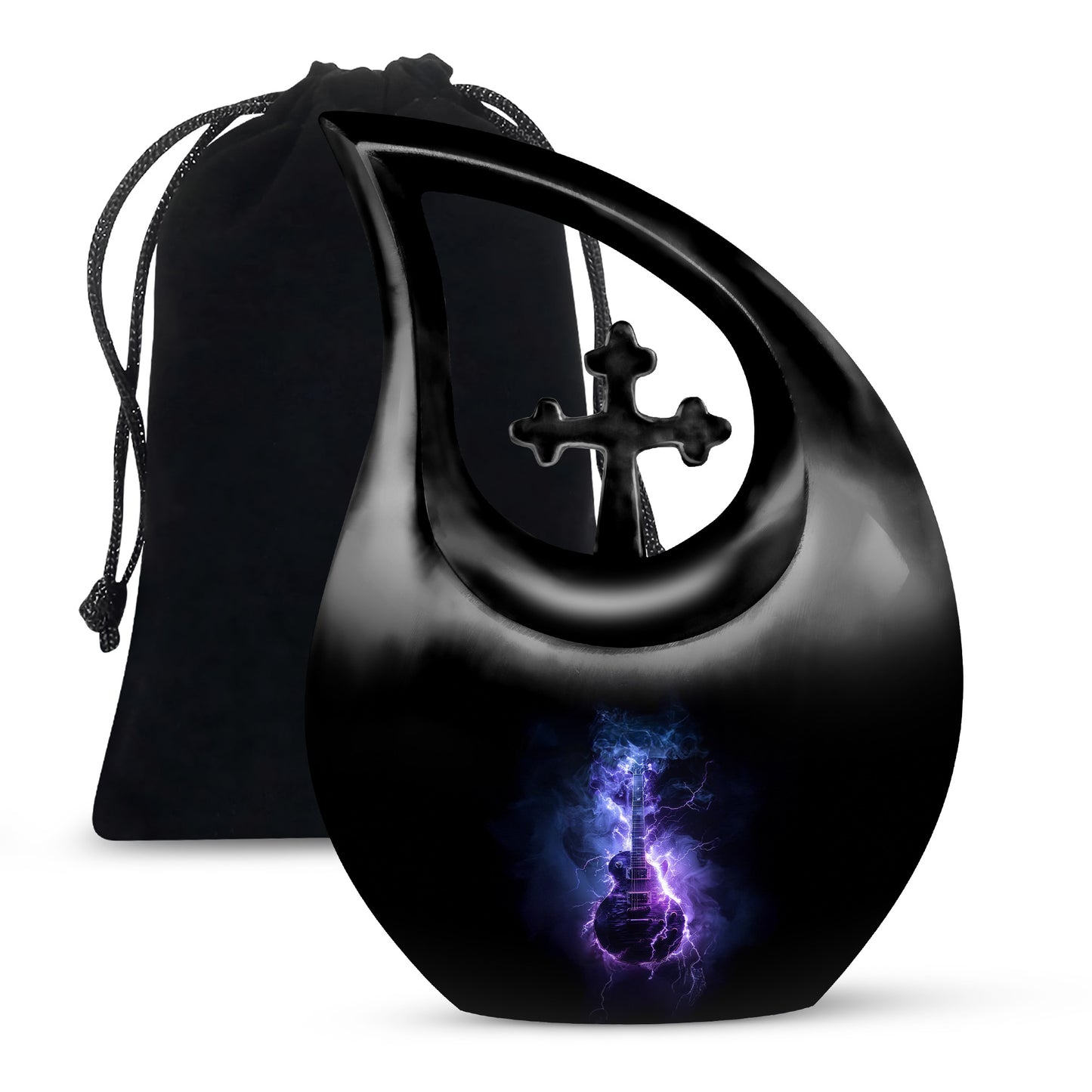 Personalized Guitar Cremation Urn for Human Ashes - Yatskia