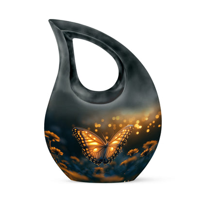 Black Butterfly Honor Cremation Urns for Human Ashes - - Yatskia