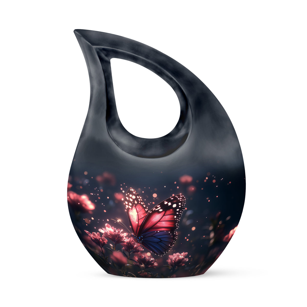 Sublime Butterfly Cremation Urns for Human Ashes - Blue - Yatskia