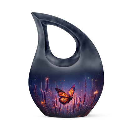 Sublime Butterfly Cremation Urns for Human Ashes - Blue 10-inch - Yatskia