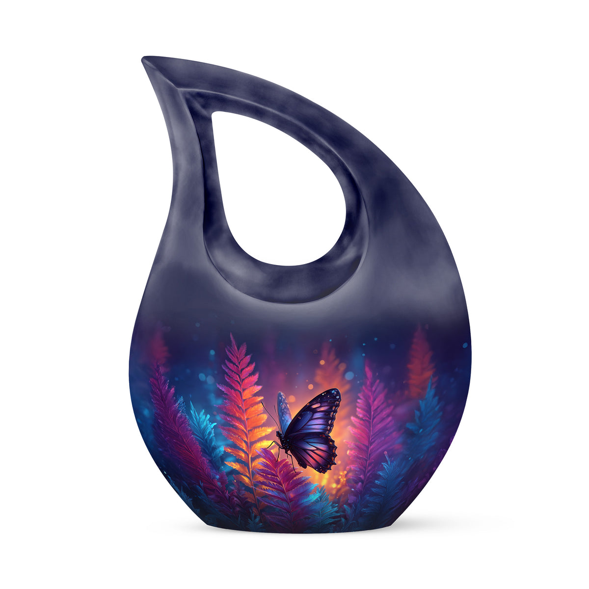 Harmonious Butterfly Cremation Urns for Human Ashes - Blue - Yatskia