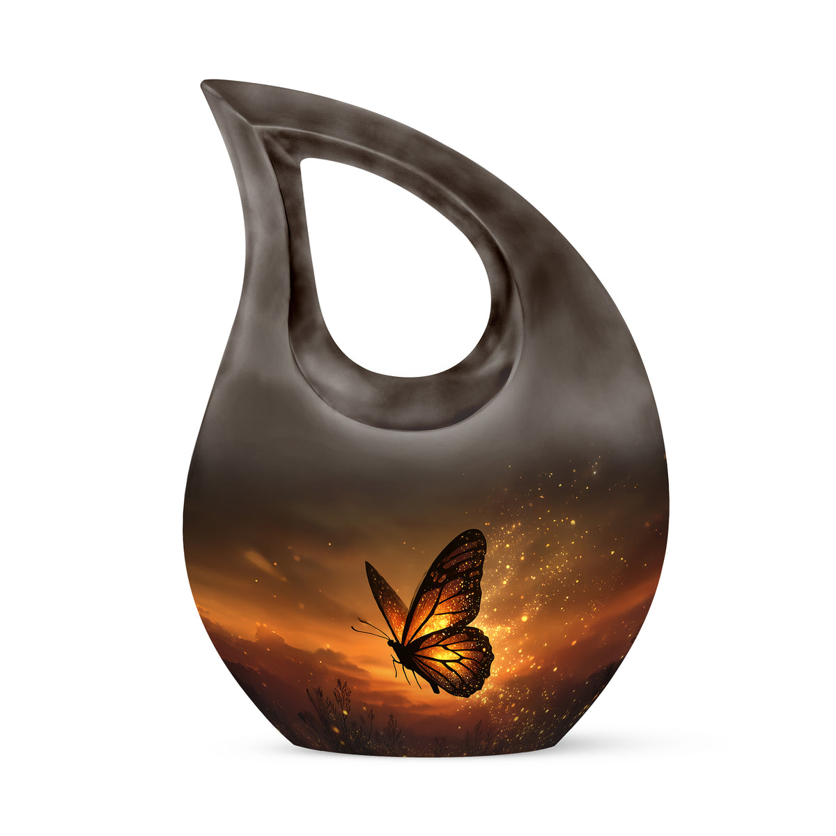 Dignified Gold Butterfly Cremation Urn for Ashes - Yatskia